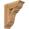 Ekena Millwork Merced Traditional Rough Sawn Bracket w/ Offset Brace, Western Red Cedar, 8"W x 20"D x 24"H BKT0806X20X24MRC01RWR - alternate 1